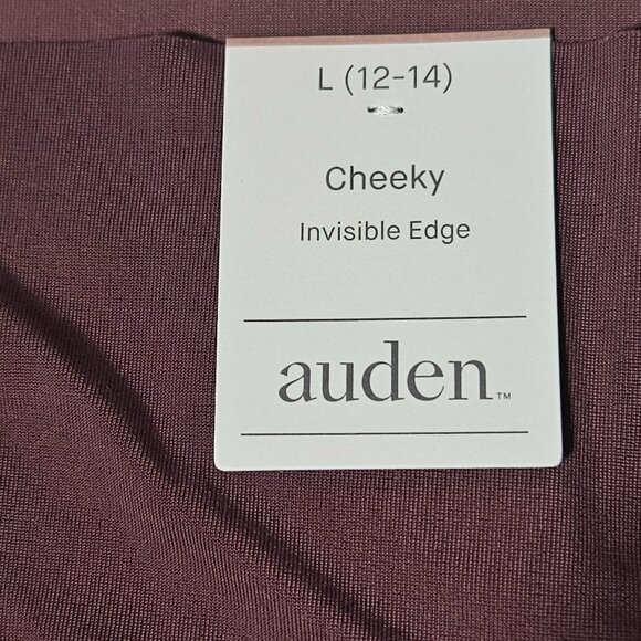 Auden Cheeky Invisible Edge Underwear Size Large Burgundy Seamless Underwear - Picture 3 of 5